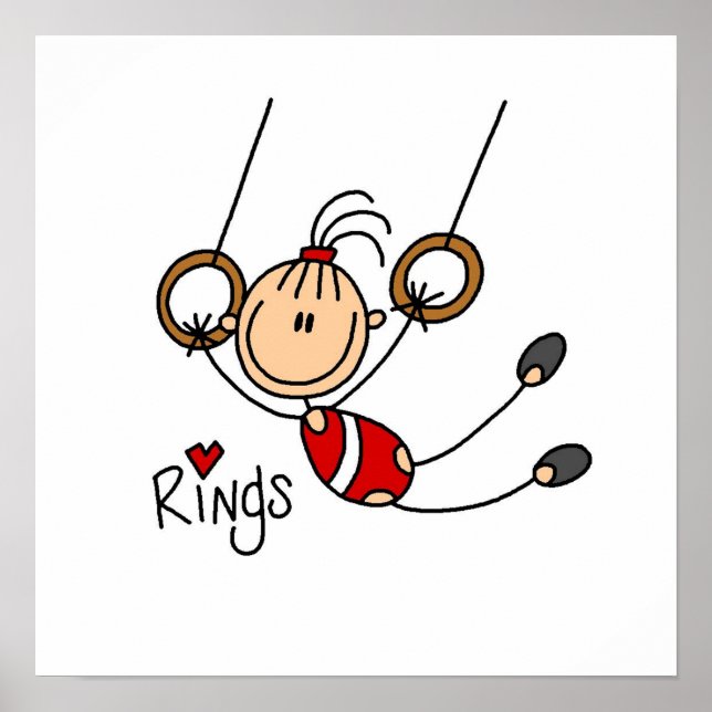 Gymnast på Ringar Poster (Framsidan)