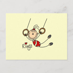 Gymnast på Ringar Vykort