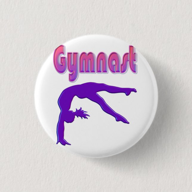 Gymnast Power Tumbling Lila Metallic Knapp (Framsida)