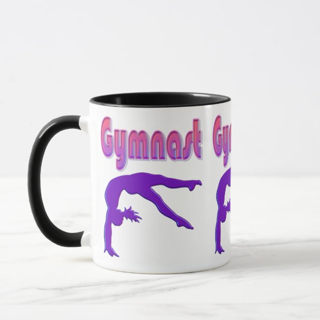 Gymnast Power Tumbling Lila Metallic Mugg (Vänster)