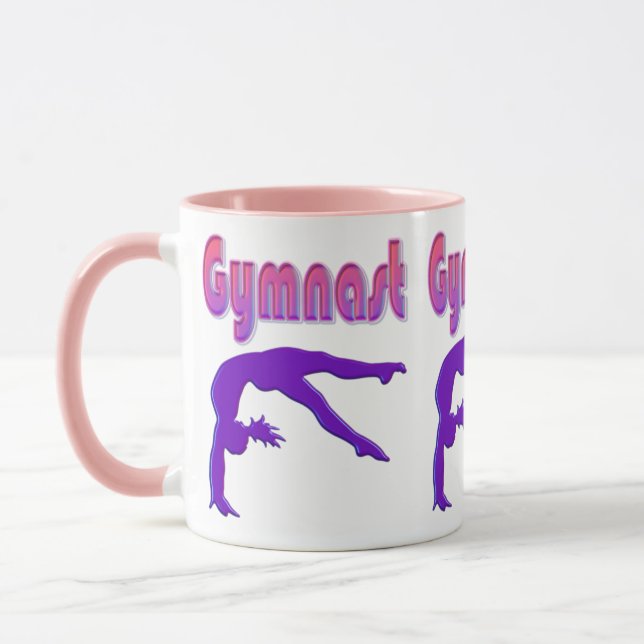 Gymnast Power Tumbling Lila Metallic Mugg (Vänster)
