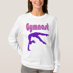 Gymnast Power Tumbling Lila Metallic T Shirt