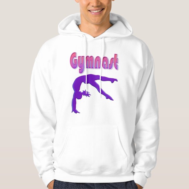Gymnast Power Tumbling Lila Metallisk Hoodie (Framsida)