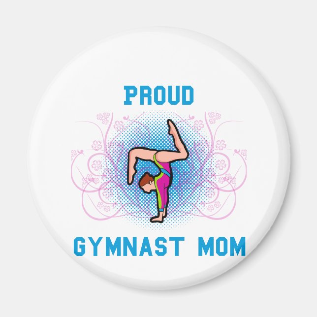 Gymnast Proud Mamma Magnet (Framsidan)