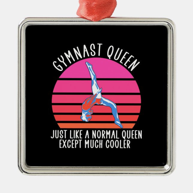 Gymnast Queen Julgransprydnad Metall (Framsidan)