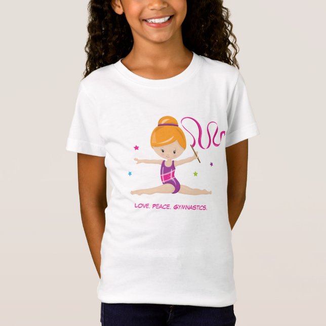 Gymnast - Red Hair T Shirt (Framsida)