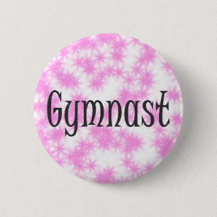 Gymnast Rosa och White Knapp