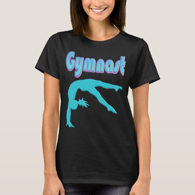 Gymnast-ryggledaren steg ut och ut t shirt (Framsida)
