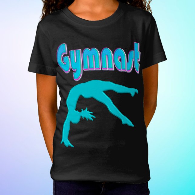 Gymnast-ryggledaren steg ut och ut t shirt (Skapare uppladdad)