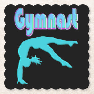 Gymnast-ryggledaren steg ut och ut underlägg papper