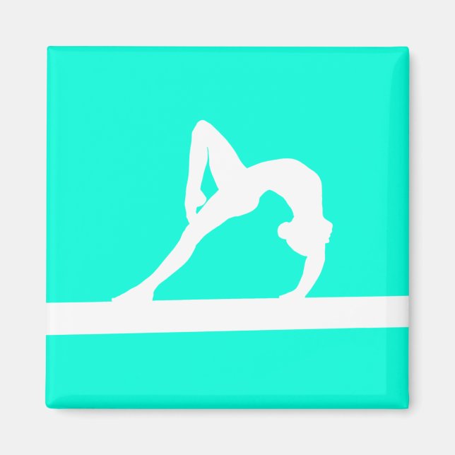 Gymnast Silhouette Magnet Turcos (Framsidan)
