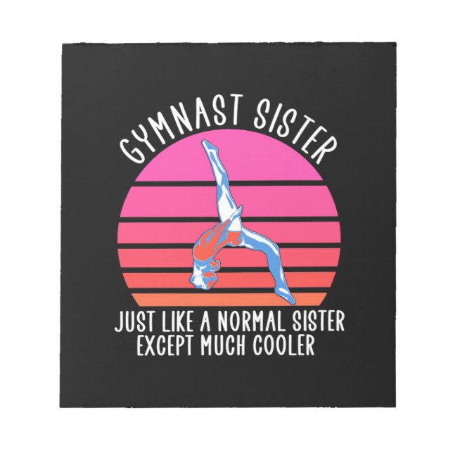 Gymnast Sister Anteckningsblock (Framsida)