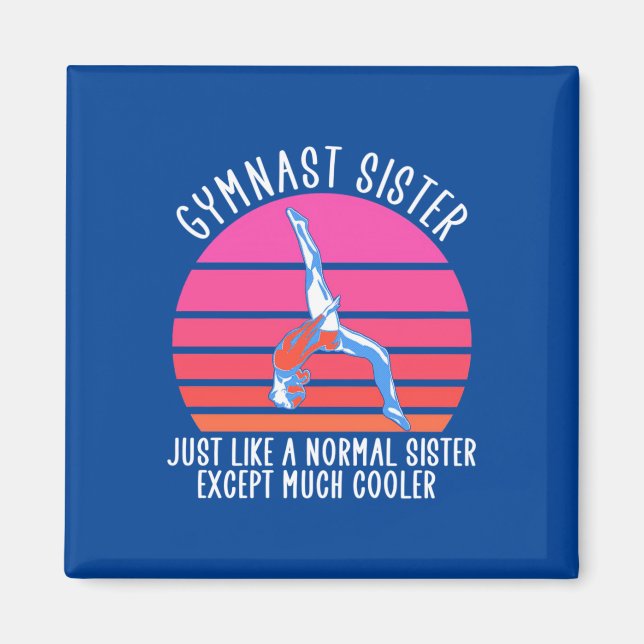 Gymnast Sister Magnet (Framsidan)