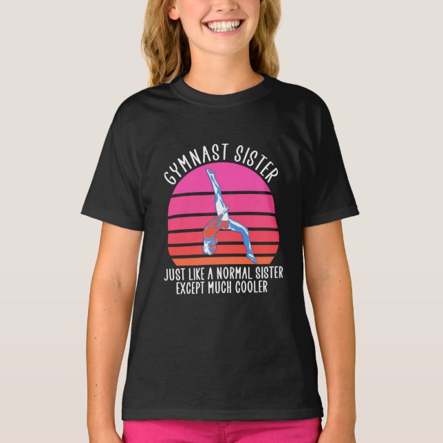Gymnast Sister T Shirt (Framsida)
