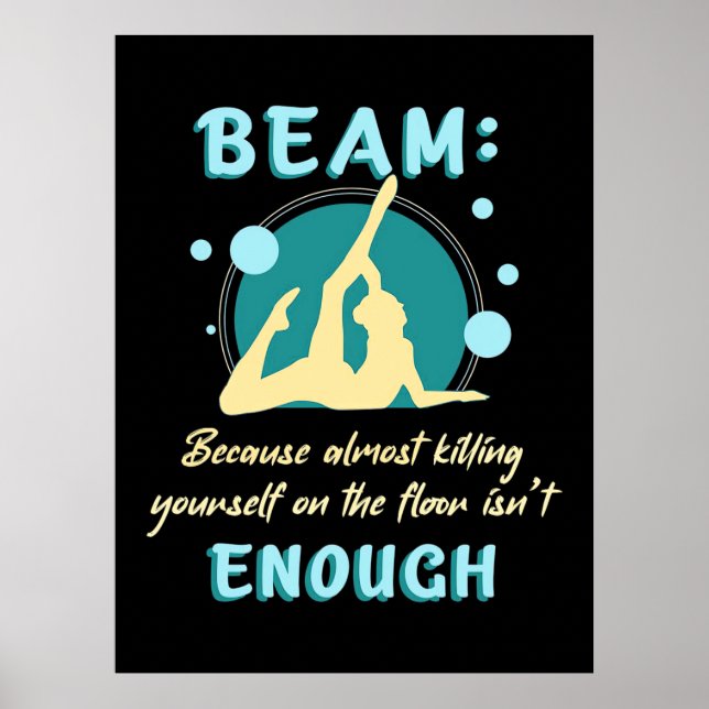 Gymnast själv vid Golv Poster (Framsidan)