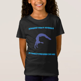 Gymnast stumlar inte, vi tumlar genom luft! t shirt
