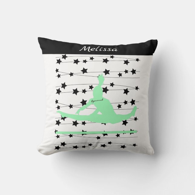 Gymnast Swirling Stars Kudde (Framsida)
