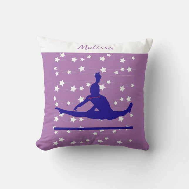 Gymnast Swirling Stars Kudde (Framsida)