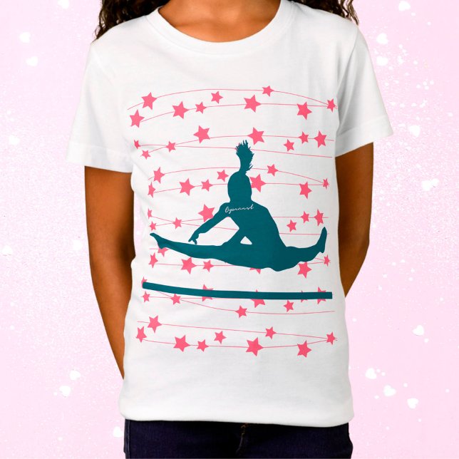 Gymnast Swirling Stars T Shirt (Skapare uppladdad)