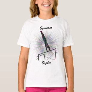 Gymnast Uneven Pub Ord Art T-Shirt w/Namn