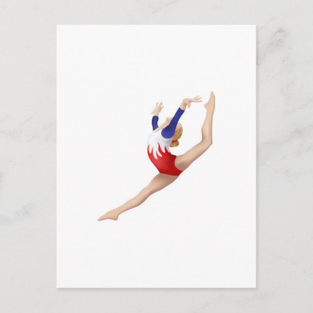Gymnast Vykort (Framsida)