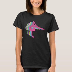 Gymnast Woman 80-talet Färg 1980-talet T Shirt