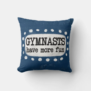 Gymnaster har mer Roligt Dekorativ kudde