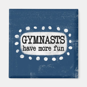 Gymnaster har mer Roligt Kylskåp Magnet