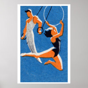 Gymnaster - Matchbox Tryck - Estetisk Väggkonst