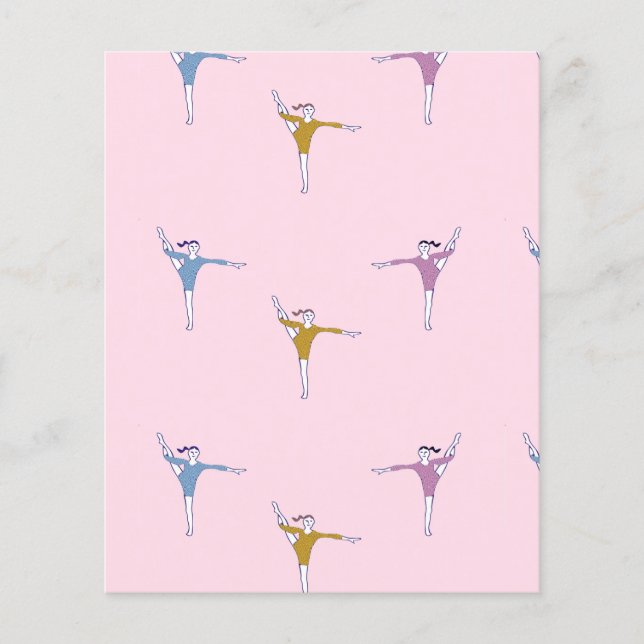 gymnaster på rosa (Framsida)