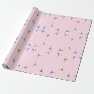gymnaster på rosa presentpapper