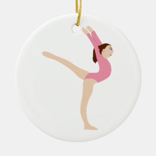 Gymnastflicka Julgransprydnad Keramik