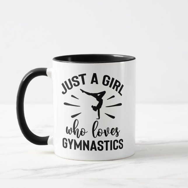 GYMNASTIC ÄLSKARE MUGG | BARA EN GIRL SOM KÄRLEK G (Vänster)