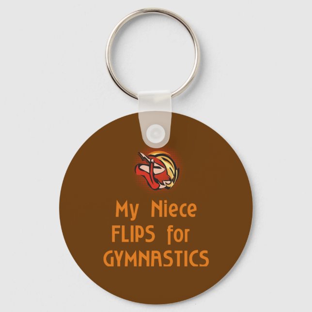 Gymnastic Family FLIP-hona Nyckelring (Framsida)