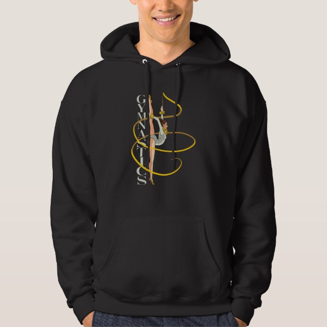 Gymnastic for a Gymnast Floor Gymnast Hoodie (Framsida)