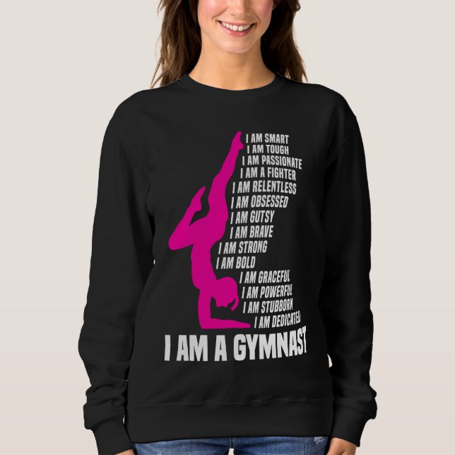 Gymnastic  I Am A Gymnast I Am Smart Gymnastics Gi T Shirt (Framsida)