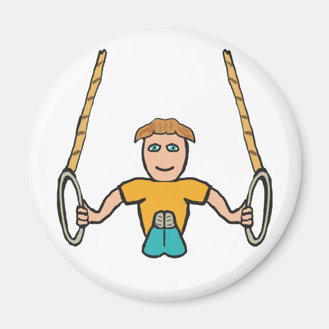 Gymnastic Ringar Magnet (Framsidan)