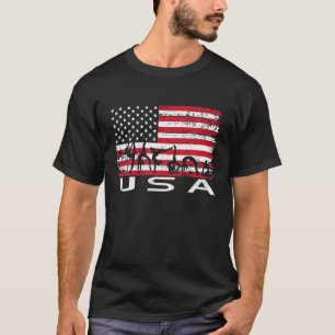 Gymnastic USA Vintage American Flagga T Shirt