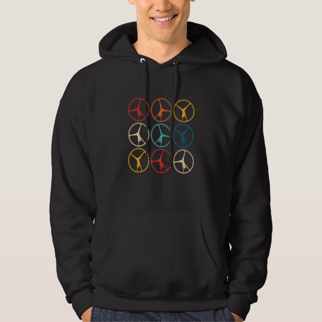 Gymnastic Wheel Gymnastics Idrottsman Gymnast Chee Hoodie (Framsida)
