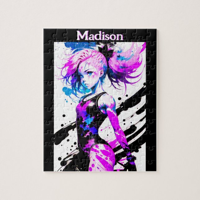 Gymnastics Abstrakt Spirit of the Gymnast Anpassni Pussel (Vertikal)