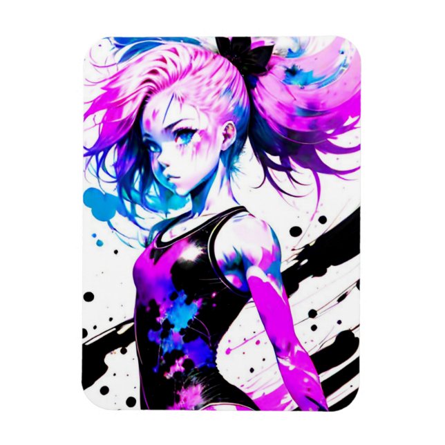 Gymnastics Abstrakt Spirit of the Gymnast Magnet (Vertikal)