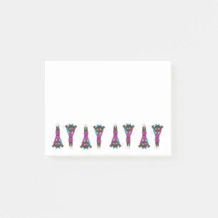 Gymnastics Acrobatics Dance Teacher Gymnast Coach Post-it Block