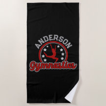 Gymnastics ADD NAMN Gymnast Vault Golv Idrottsman