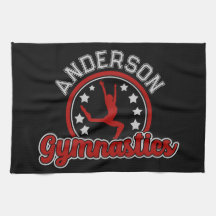 Gymnastics ADD NAMN Gymnast Vault Golv Idrottsman