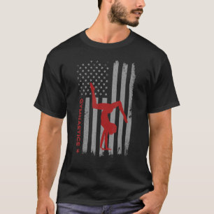 Gymnastics American Flagga Coach Team Gymnast Mana T Shirt