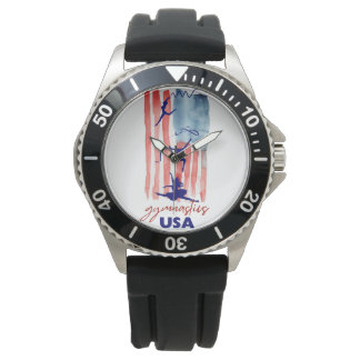 Gymnastics Amerikanska Flagga Armbandsur