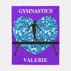 Gymnastics Balance Beam Lila Teal Fleecefilt
