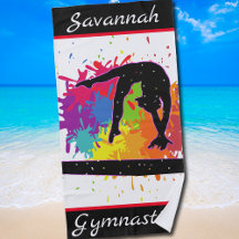 Gymnastics Balance Beam Paint Splatter