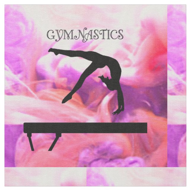 Gymnastics Balance Beam Pastel Tyg (Närbild)