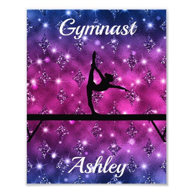 Gymnastics Beam Glam Fototryck (Framsidan)
